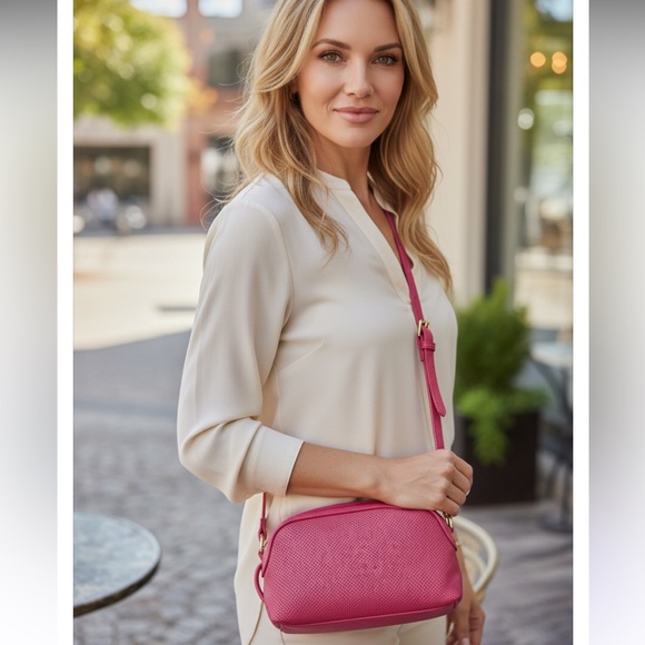 See By Chloe Hot Pink Perforated Stars Crossbody Bag/w Dusty ✨🩷 - Picture 13 of 17